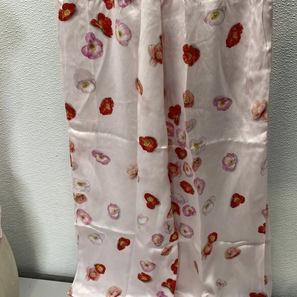 NEW LUNYA Women’s Washable Silk Cami Pant Lounge Set – California Poppy – Size M - Picture 3 of 13